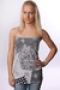 Топ женский Ezekiel Patches Tube Top Heather Grey