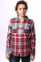 Рубашка женская Дл/Рук Roxy Sugar Addict Shirt Plaid Rvr XGWSH23