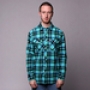 Рубашка Mishka Tacoma Plaid Flannel ButtonDown Cyan